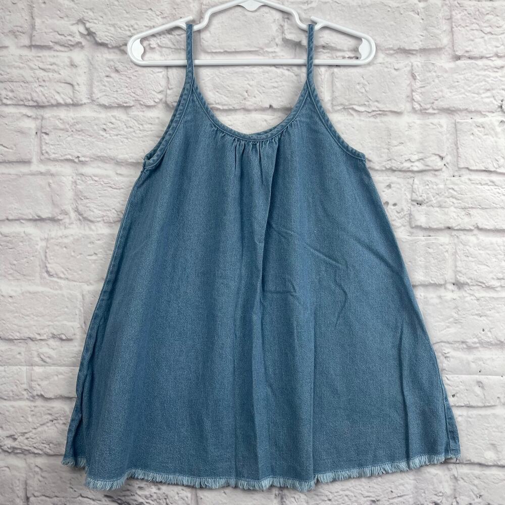 K2035 Alispecials girls lightweight denim dress size 110 (4-5 year old)